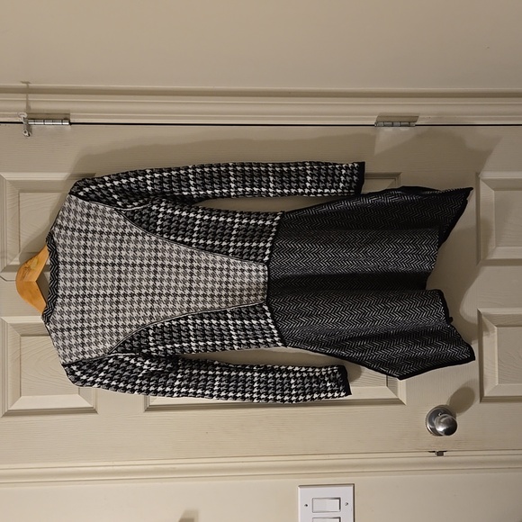 BCBG Houndstooth Sweater Dress - Picture 7 of 9